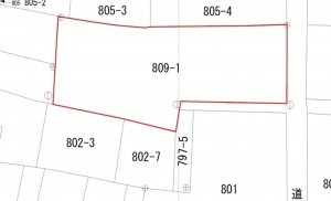 米子市淀江町淀江、土地の間取り画像です