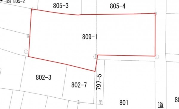 米子市淀江町淀江、土地の間取り画像です