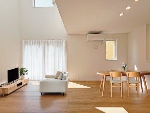 松江市竹矢町、新築一戸建ての居間画像です