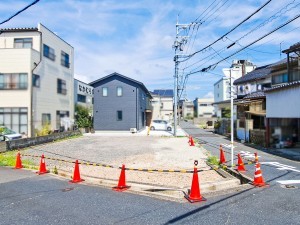 鳥取市南町、土地の前面道路を含む現地写真画像です