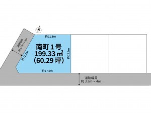 鳥取市南町、土地の間取り画像です