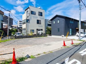 鳥取市南町、土地の前面道路を含む現地写真画像です