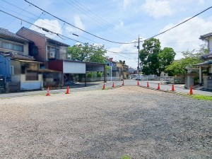 鳥取市南町、土地の前面道路を含む現地写真画像です