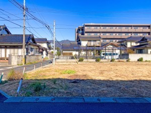 出雲市姫原町、土地の前面道路を含む現地写真画像です