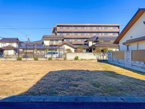 出雲市姫原町、土地の前面道路を含む現地写真画像です