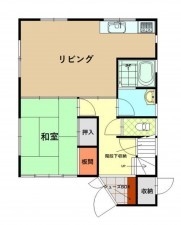 鳥取市浜坂、中古一戸建ての間取り画像です
