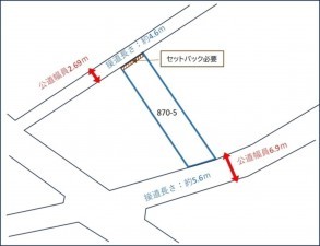 出雲市今市町、土地の間取り画像です