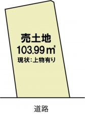 出雲市灘分町、土地の間取り画像です