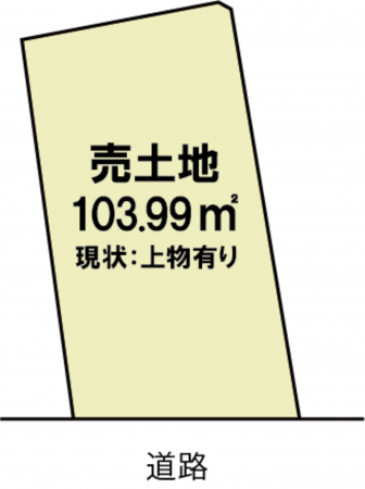 出雲市灘分町、土地の間取り画像です