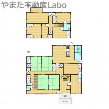 鳥取市湖山町西、中古一戸建ての間取り画像です