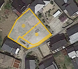 米子市上後藤、土地の間取り画像です