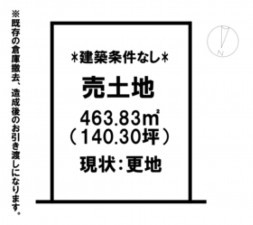 境港市上道町、土地の間取り画像です