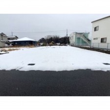 境港市上道町、土地の前面道路を含む現地写真画像です