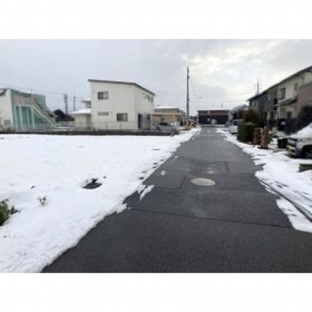 境港市上道町、土地の前面道路を含む現地写真画像です