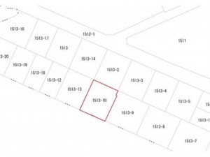 鳥取市浜坂、土地の間取り画像です