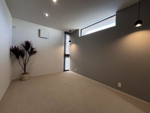 米子市旗ヶ崎、新築一戸建ての寝室画像です