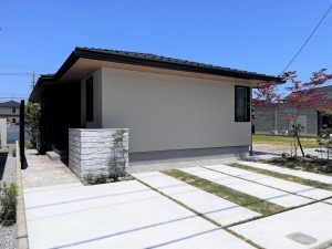 米子市旗ヶ崎、新築一戸建ての外観画像です