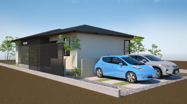 米子市旗ヶ崎、新築一戸建ての外観画像です