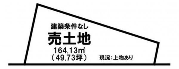 出雲市大社町修理免、土地の間取り画像です