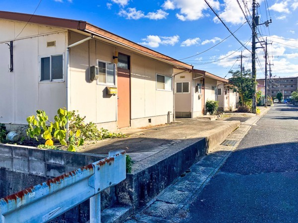 松江市浜乃木、土地の前面道路を含む現地写真画像です