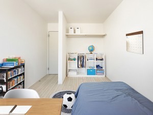 米子市両三柳、新築一戸建ての子ども部屋画像です