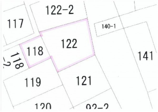 米子市博労町、土地の間取り画像です