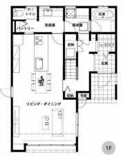鳥取市徳吉、新築一戸建ての間取り画像です