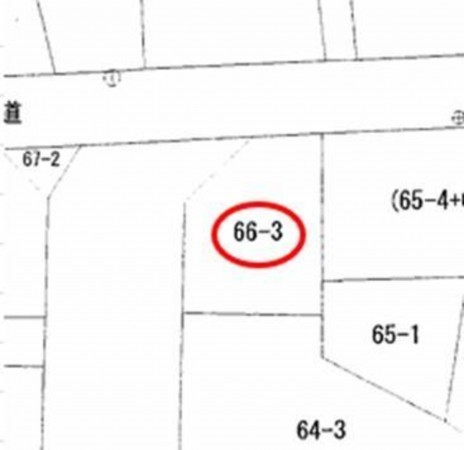 八頭郡八頭町北山、土地の間取り画像です