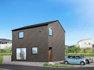 松江市一の谷町、新築一戸建ての完成予想図（外観）画像です
