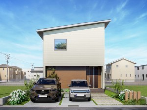 米子市新開、土地の建築プラン例画像です