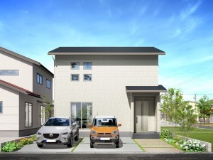 米子市新開、土地の建築プラン例画像です