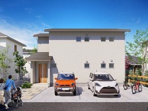 出雲市大津町、土地の建築プラン例画像です