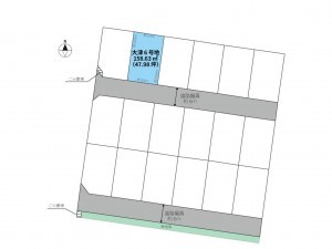 出雲市大津町、土地の間取り画像です