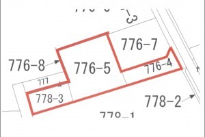 出雲市下横町、土地の間取り画像です