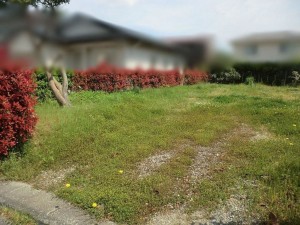 米子市錦海町、土地の前面道路を含む現地写真画像です