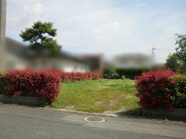 米子市錦海町、土地の前面道路を含む現地写真画像です