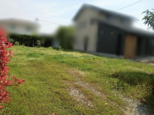 米子市錦海町、土地の前面道路を含む現地写真画像です