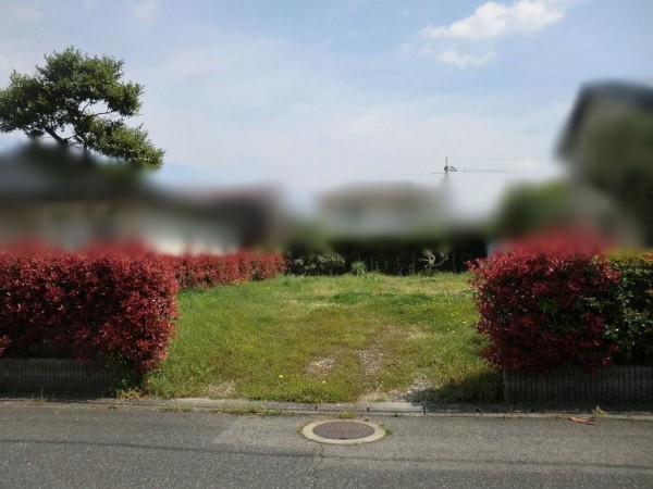 米子市錦海町、土地の前面道路を含む現地写真画像です