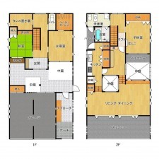 鳥取市賀露町南、中古一戸建ての間取り画像です