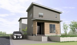 松江市竹矢町、新築一戸建ての画像です