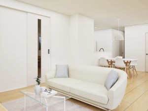 出雲市斐川町上直江、新築一戸建ての内装画像です