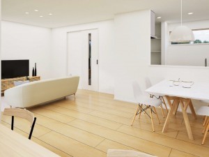 出雲市斐川町上直江、新築一戸建ての内装画像です