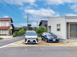出雲市斐川町上直江、新築一戸建ての外観画像です