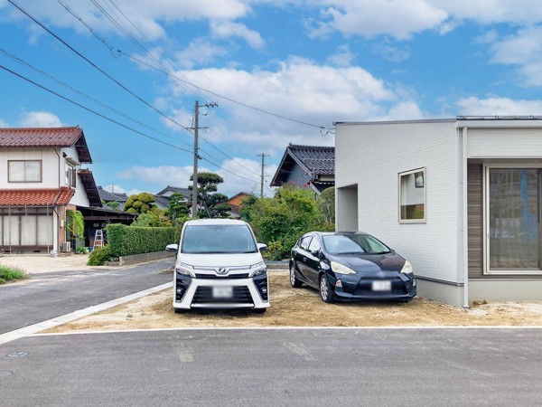 出雲市斐川町上直江、新築一戸建ての外観画像です