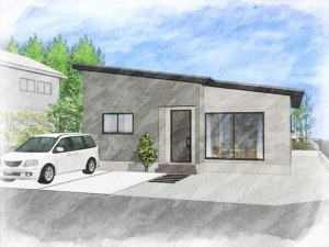 出雲市斐川町上庄原、新築一戸建ての画像です
