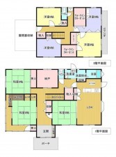松江市上乃木、中古一戸建ての間取り画像です