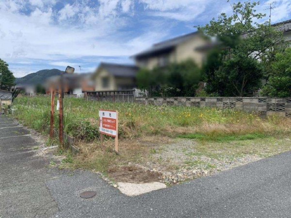 境港市上道町、土地の前面道路を含む現地写真画像です