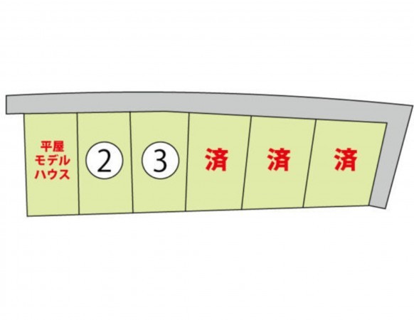 出雲市渡橋町、土地の間取り画像です