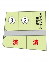 出雲市渡橋町、土地の間取り画像です