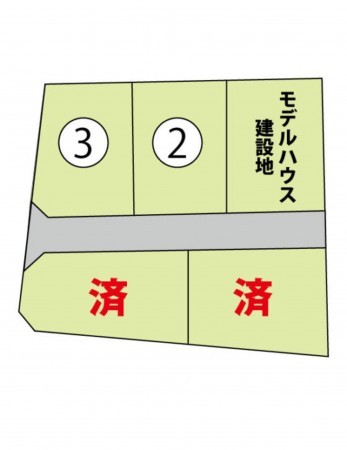 出雲市渡橋町、土地の間取り画像です